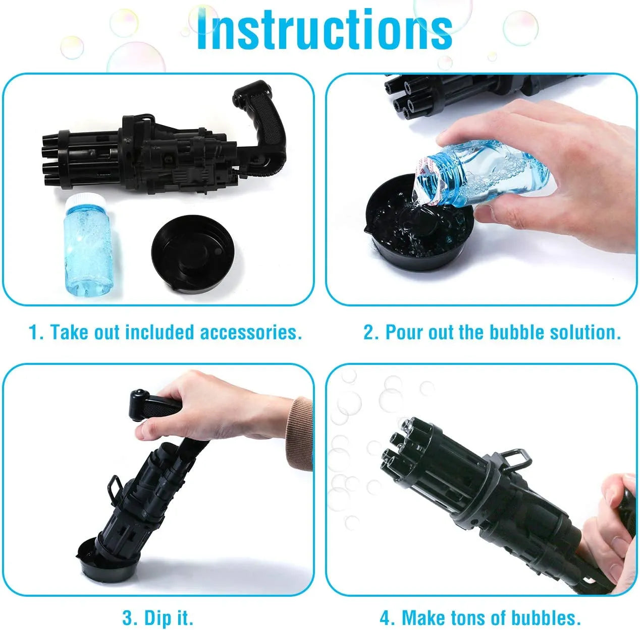 Automatic Bubble Gun For Kids