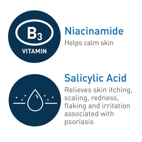 Cerave Psoriasis Cleanser 237 Ml| With Salicylic Acid For Dry Skin Itch Relief & Latic Acid For Exfoliation