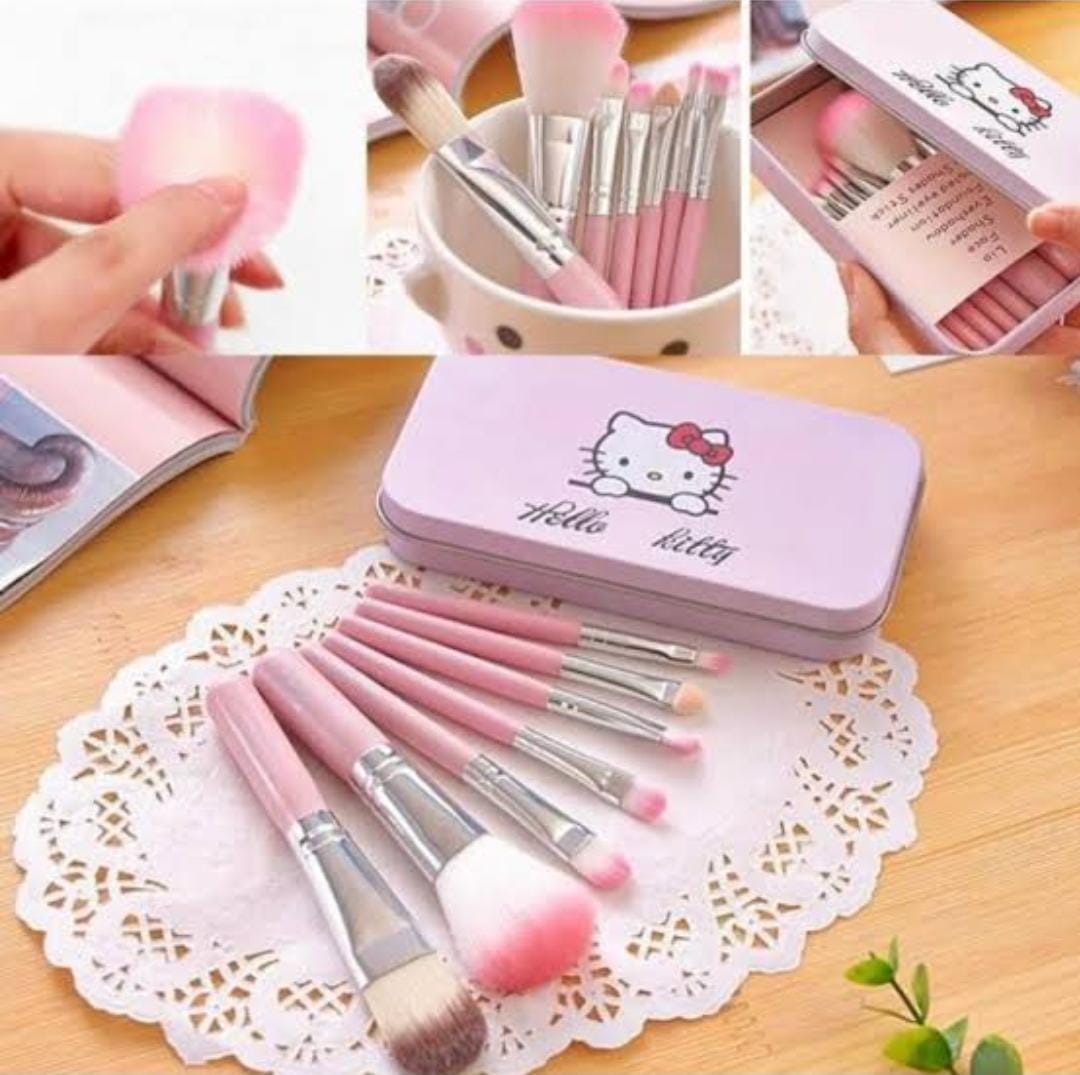 Kitty Makeup Brush Set, Pack Of 7