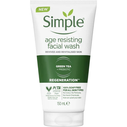 Simple Age Resisting Regeneration Facial Wash Gel 150ml