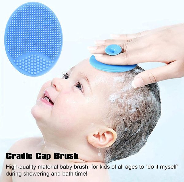 Siprde Baby Cradle Cap Brush 3 Pack For Exfoliate And Massage