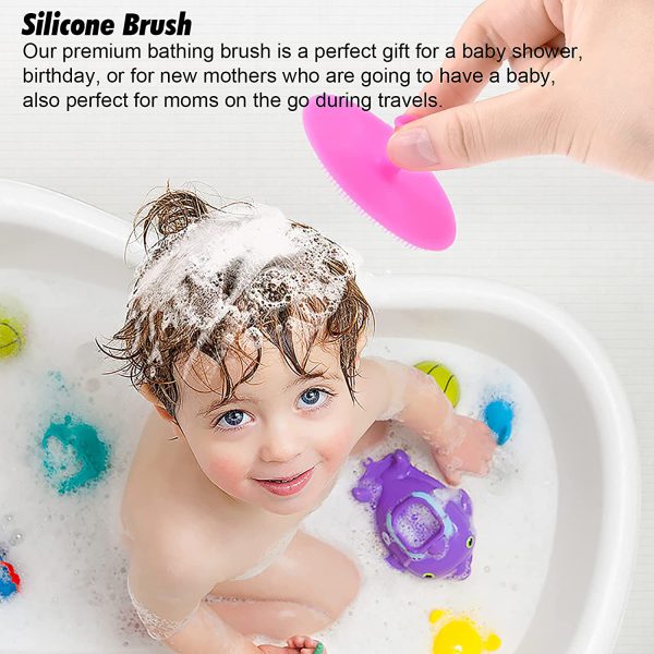 Siprde Baby Cradle Cap Brush 3 Pack For Exfoliate And Massage