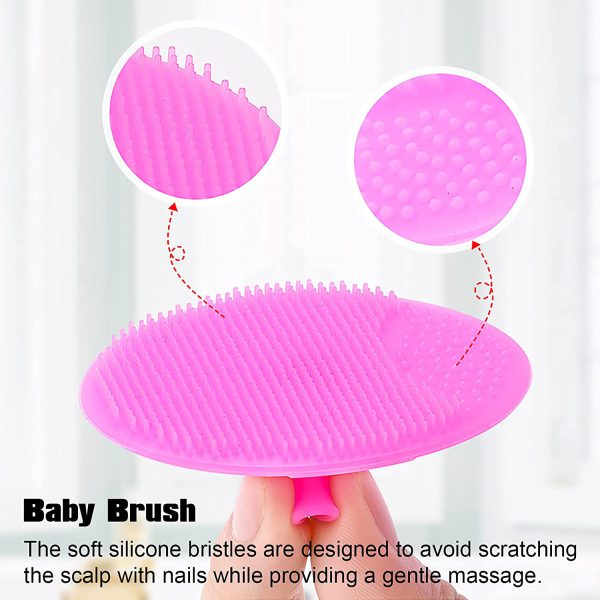 Siprde Baby Cradle Cap Brush 3 Pack For Exfoliate And Massage