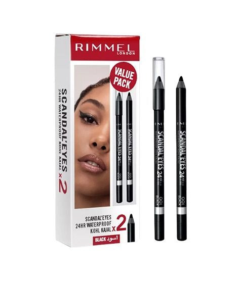 2pcs Rimmel London – Promo Scandle Eyes 24h Pencil 001 Black