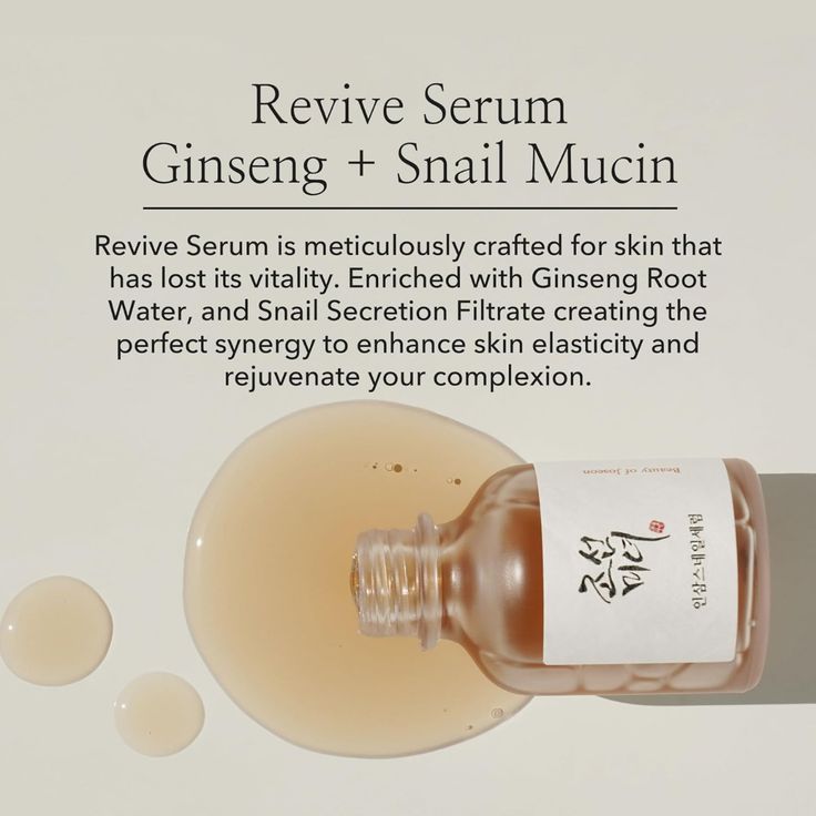 Beauty of Joseon Revive Serum Ginseng Snail Mucin