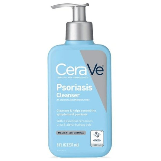 Cerave Psoriasis Cleanser 237 Ml| With Salicylic Acid For Dry Skin Itch Relief & Latic Acid For Exfoliation